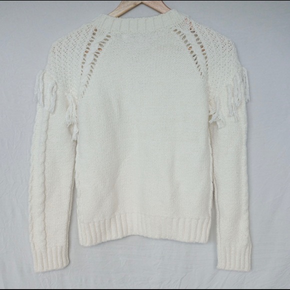 Cupcakes and Cashmere White Frill XS Sweater - Picture 3 of 4